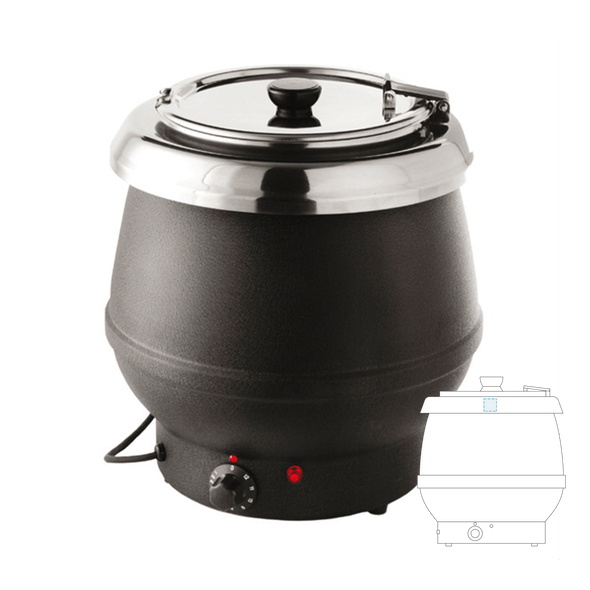 Panela para Sopa Banho Maria (70ºC-95ºC) Preto Inox